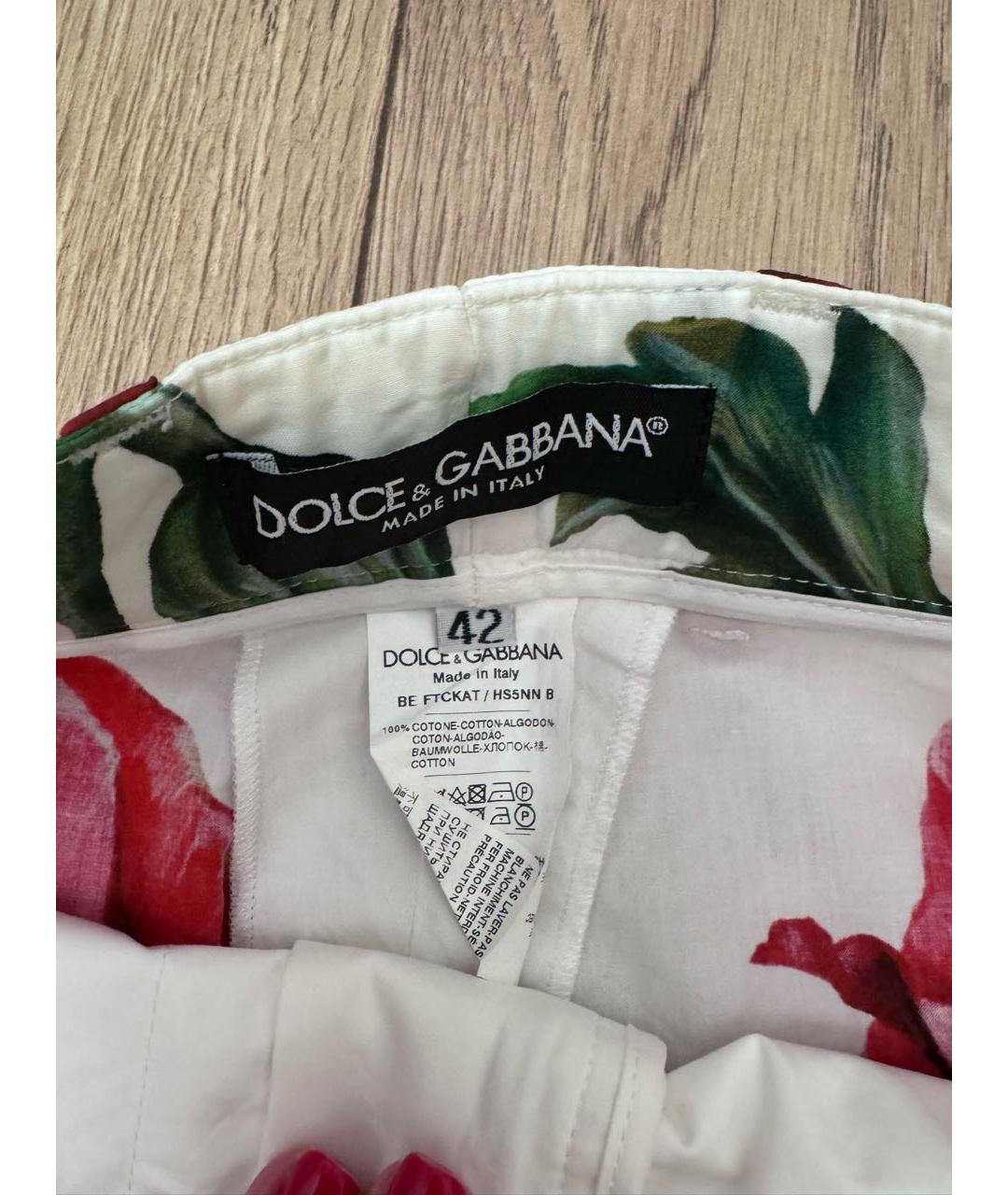 DOLCE&GABBANA Мульти хлопковый костюм с брюками, фото 3