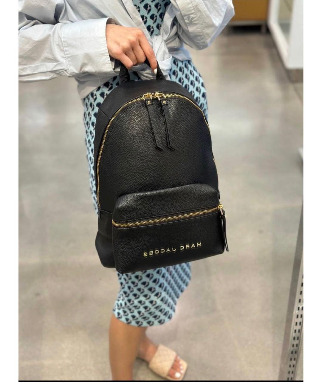 MARC JACOBS Черный кожаный рюкзак, фото 3