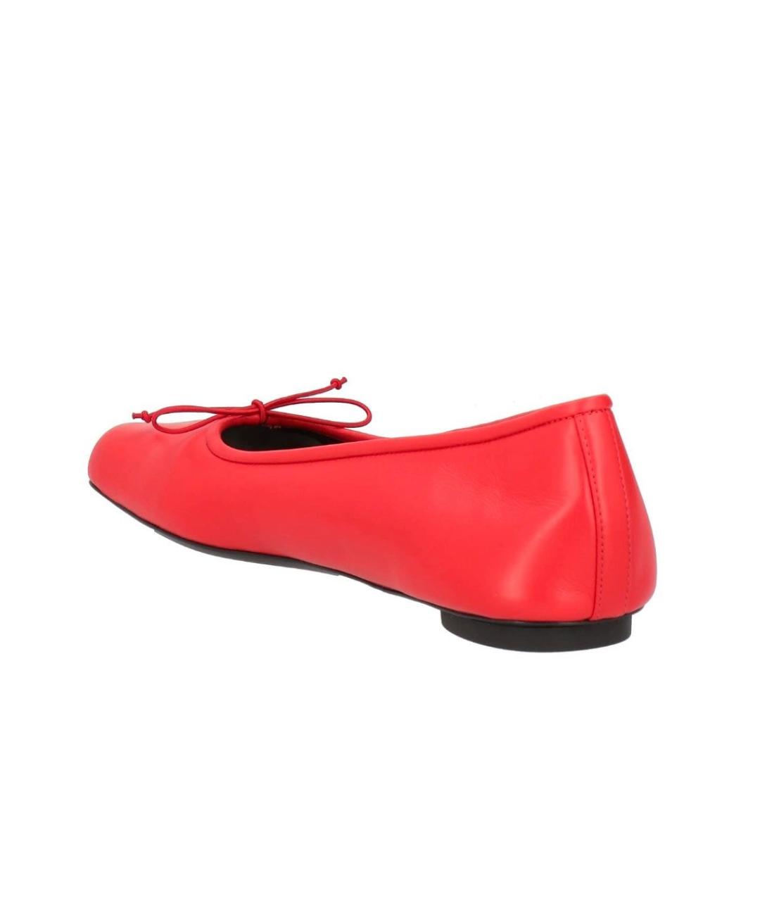 BALENCIAGA Красные кожаные балетки, фото 4
