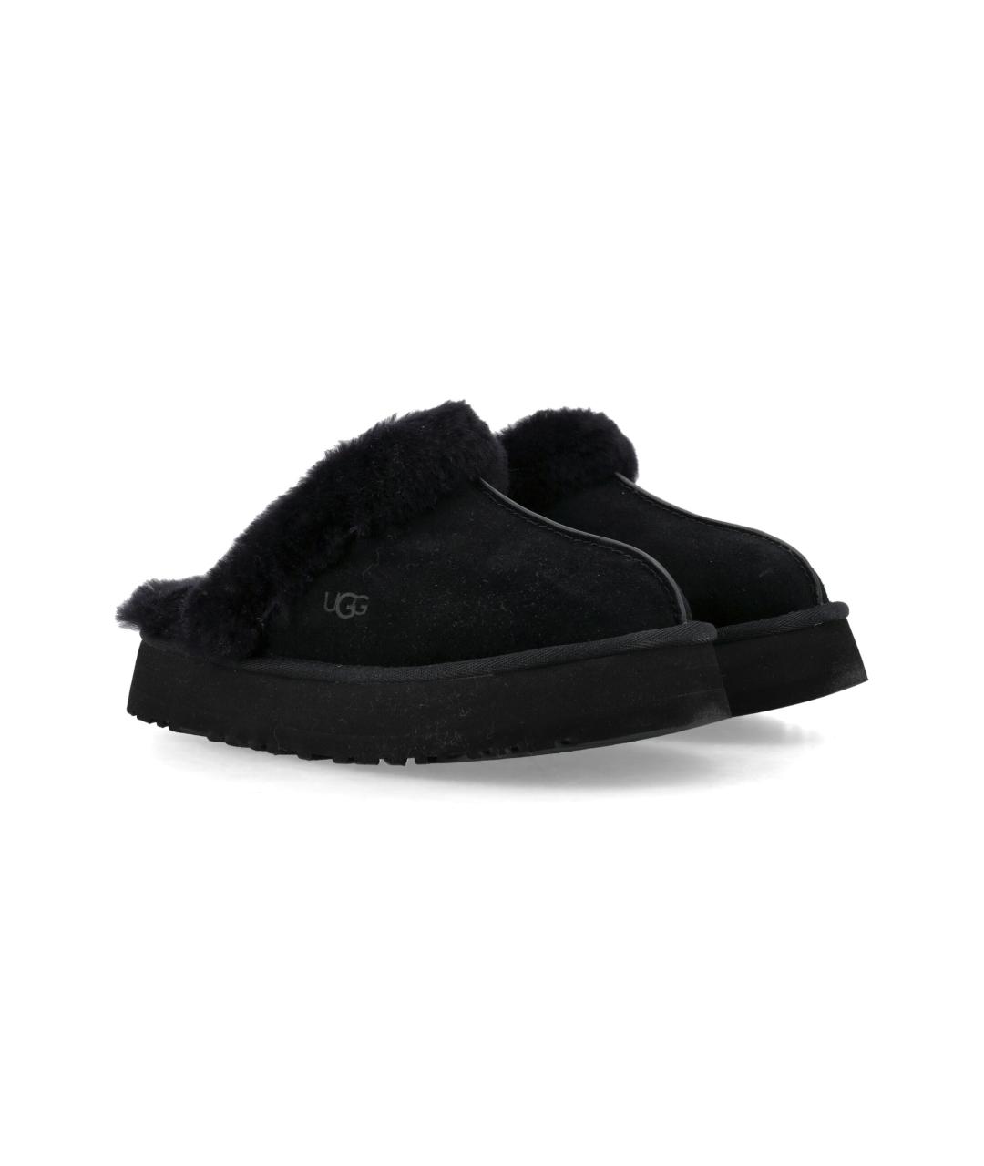 UGG AUSTRALIA Черные замшевые шлепанцы, фото 2