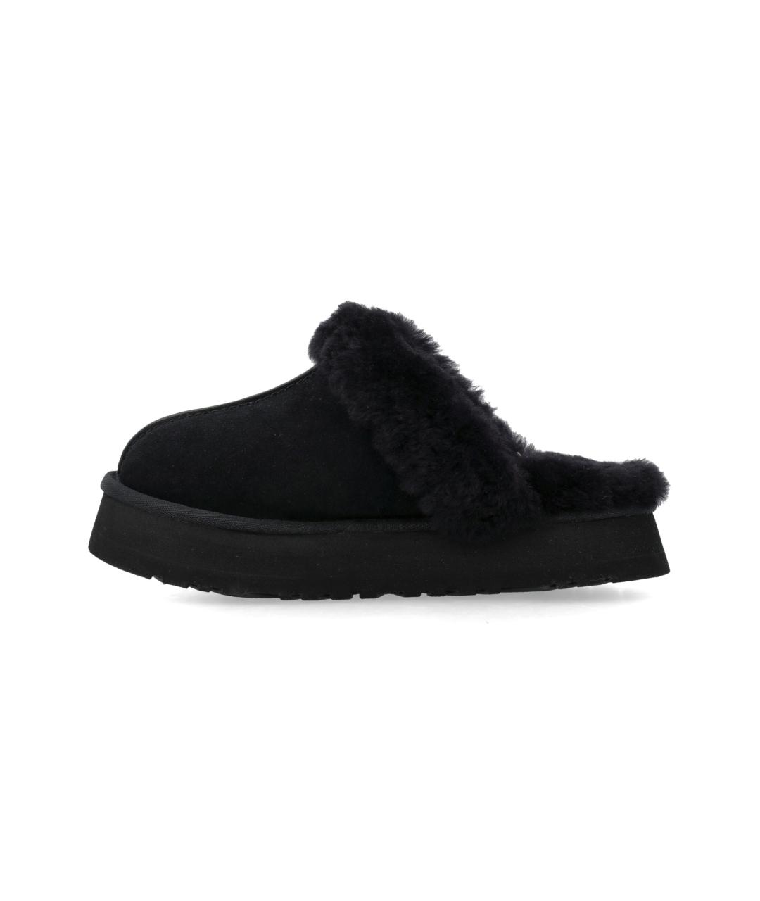 UGG AUSTRALIA Черные замшевые шлепанцы, фото 3