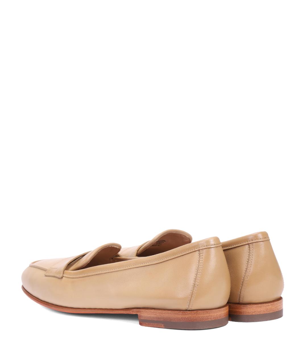 SANTONI Бежевые лоферы, фото 2