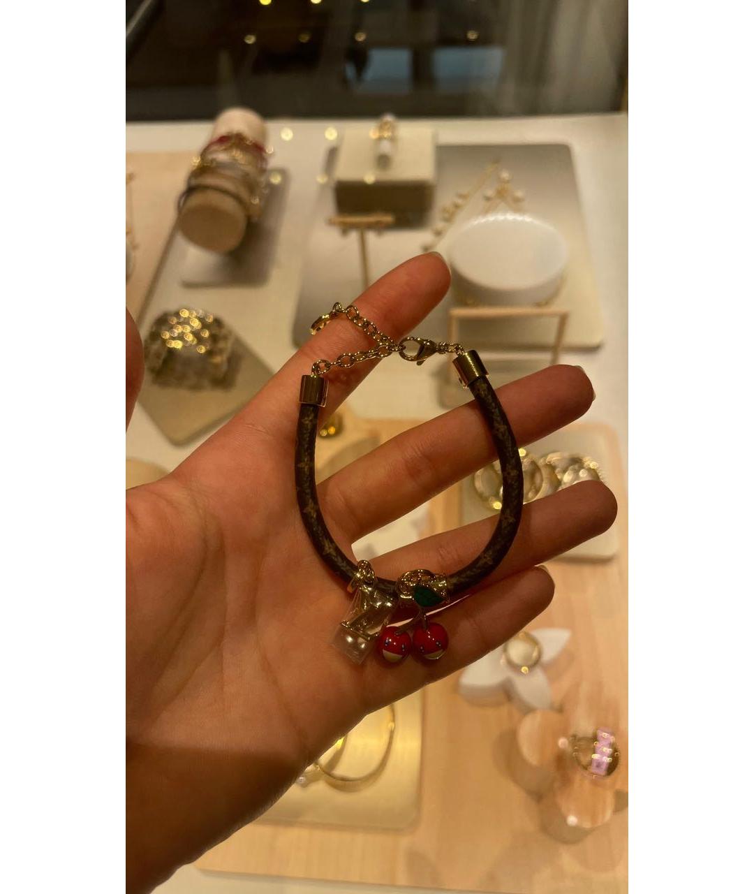 LOUIS VUITTON Коричневый браслет, фото 4