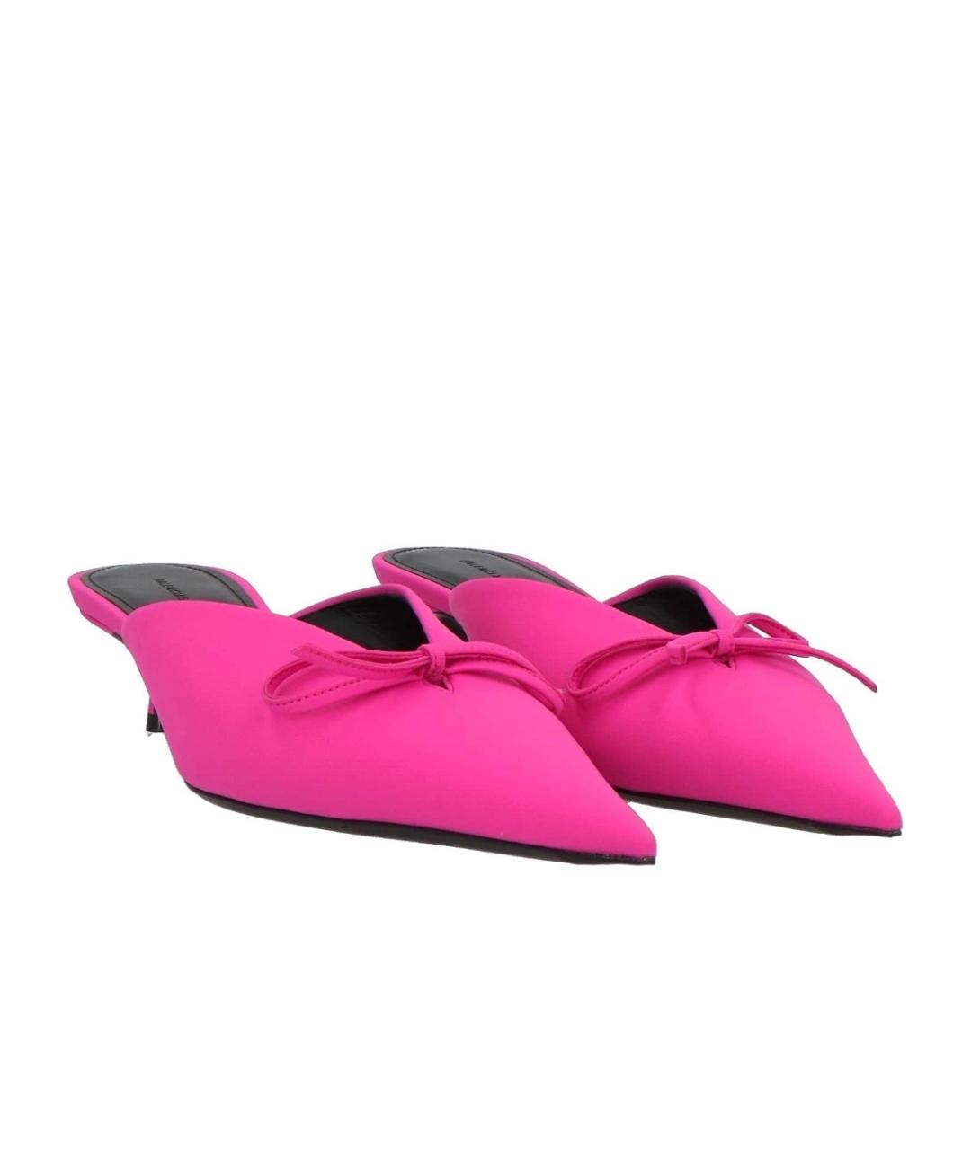 BALENCIAGA Фуксия мюли, фото 2