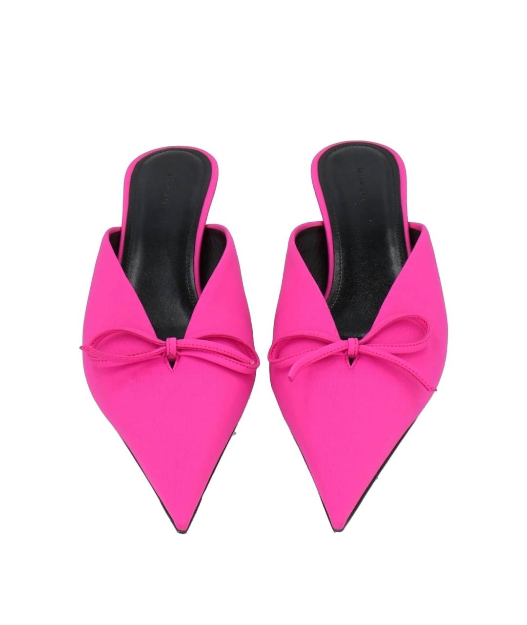 BALENCIAGA Фуксия мюли, фото 3