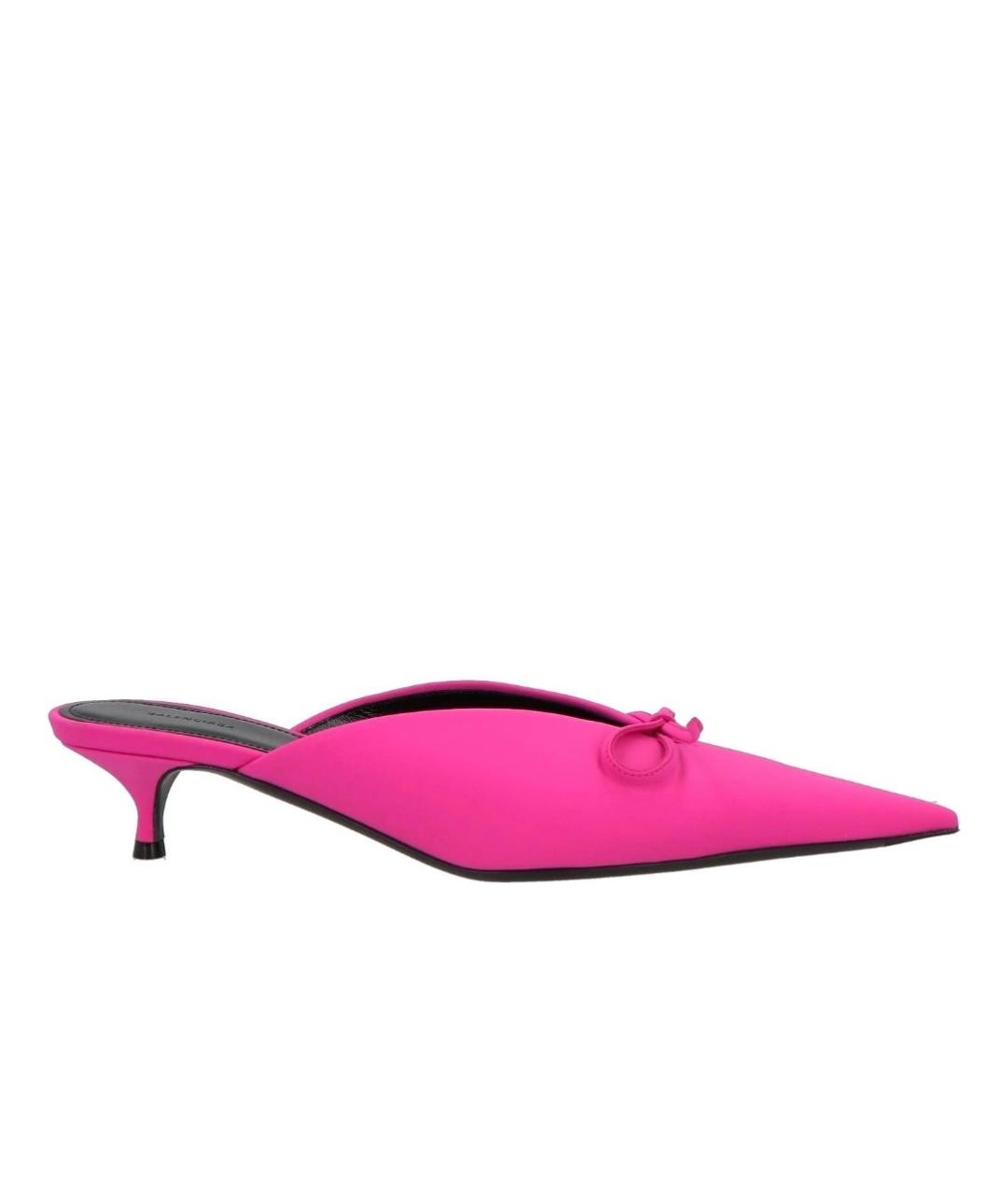 BALENCIAGA Фуксия мюли, фото 1