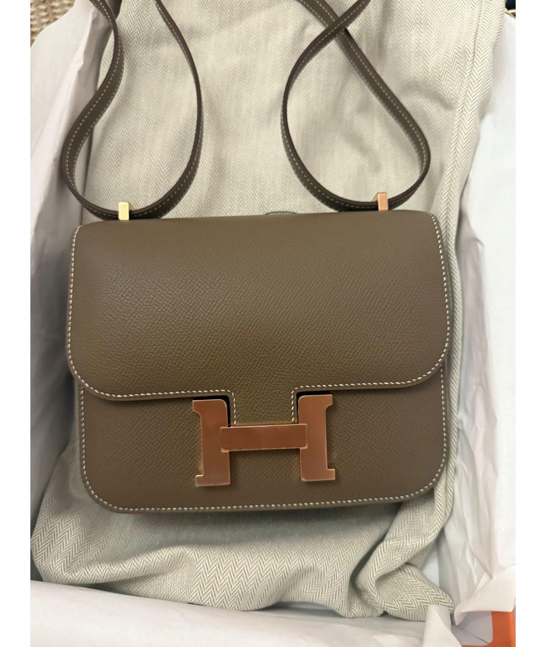 HERMES Кожаная сумка через плечо, фото 2