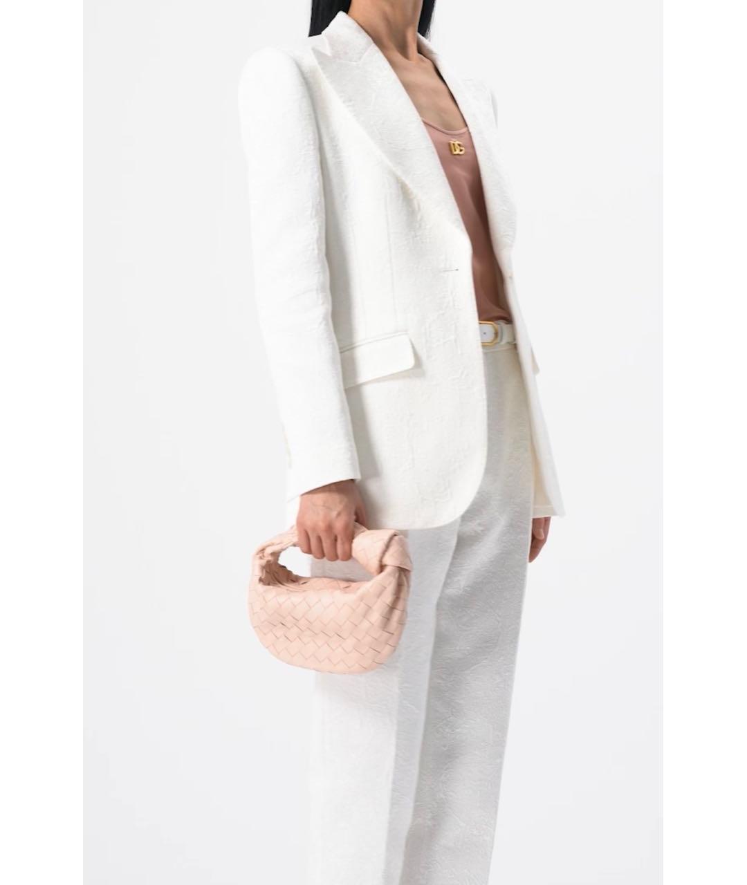 BOTTEGA VENETA Розовая кожаная сумка с короткими ручками, фото 5
