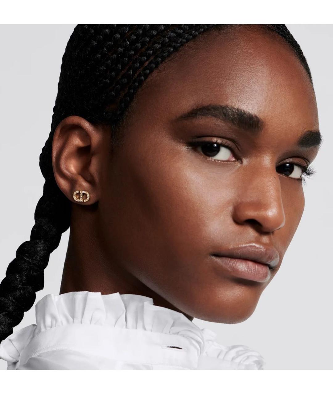 CHRISTIAN DIOR Золотые позолоченные серьги, фото 2