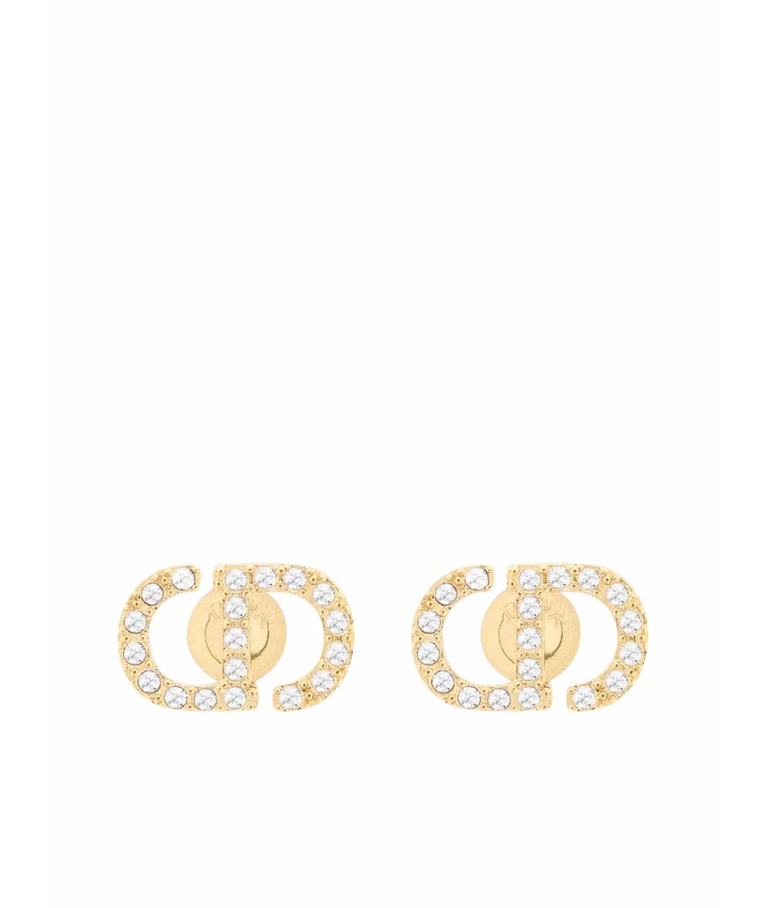 CHRISTIAN DIOR Золотые позолоченные серьги, фото 1