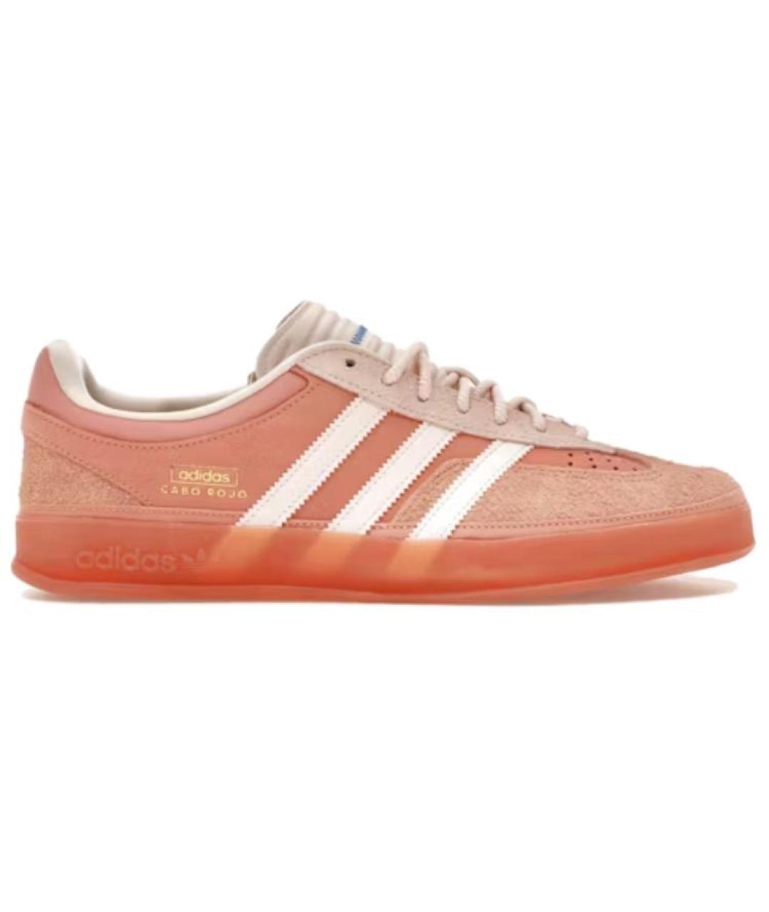 ADIDAS Красные замшевые кеды, фото 1