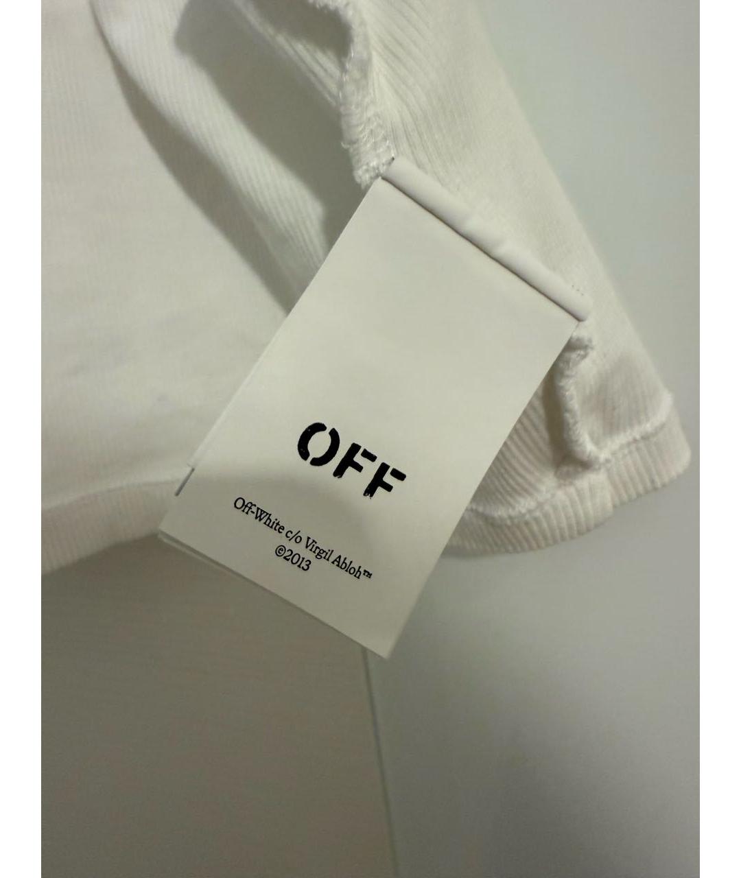 OFF-WHITE Белая хлопковая майка, фото 5
