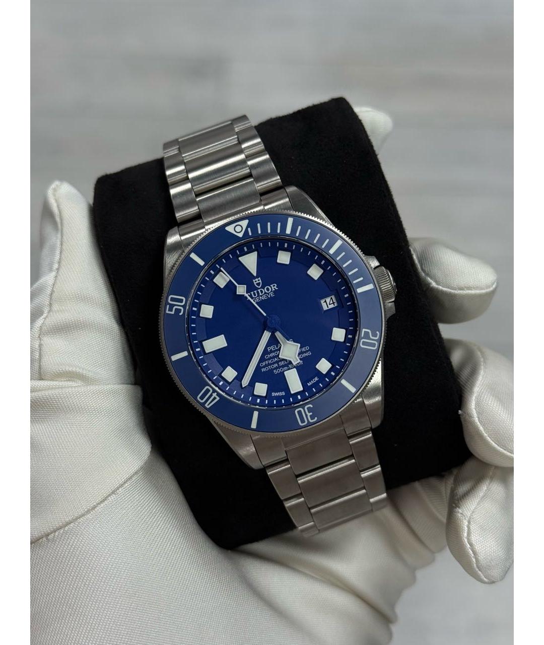 TUDOR Синие титановые часы, фото 4