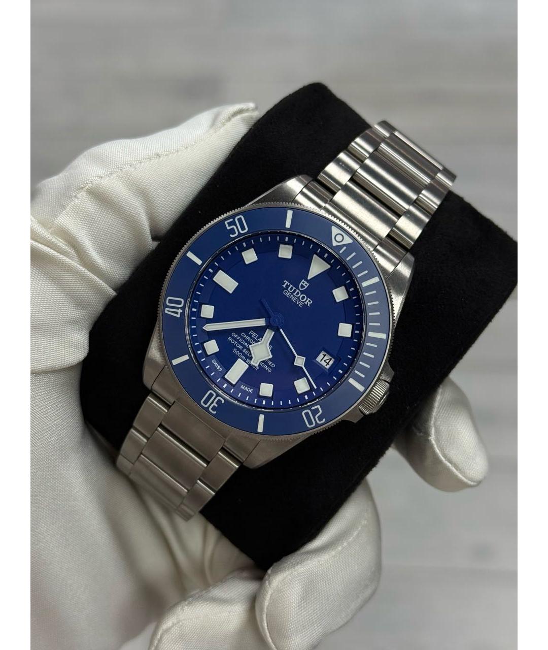 TUDOR Синие титановые часы, фото 3