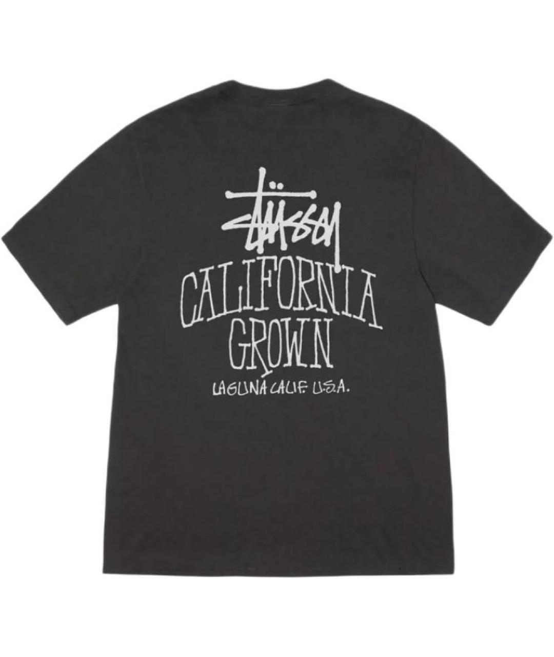 STUSSY Черная футболка, фото 2
