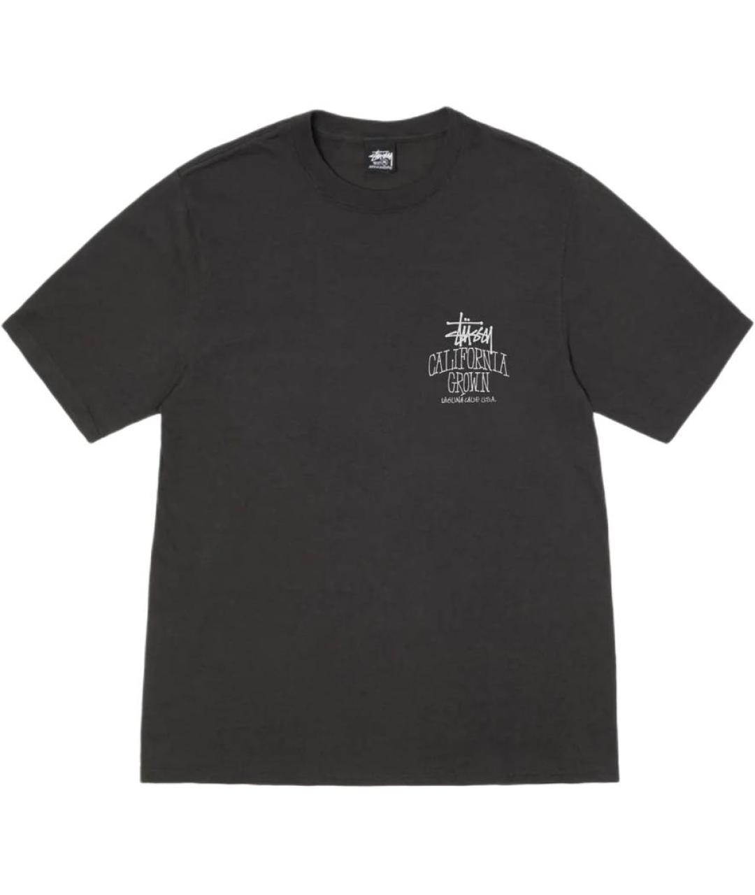 STUSSY Черная футболка, фото 1