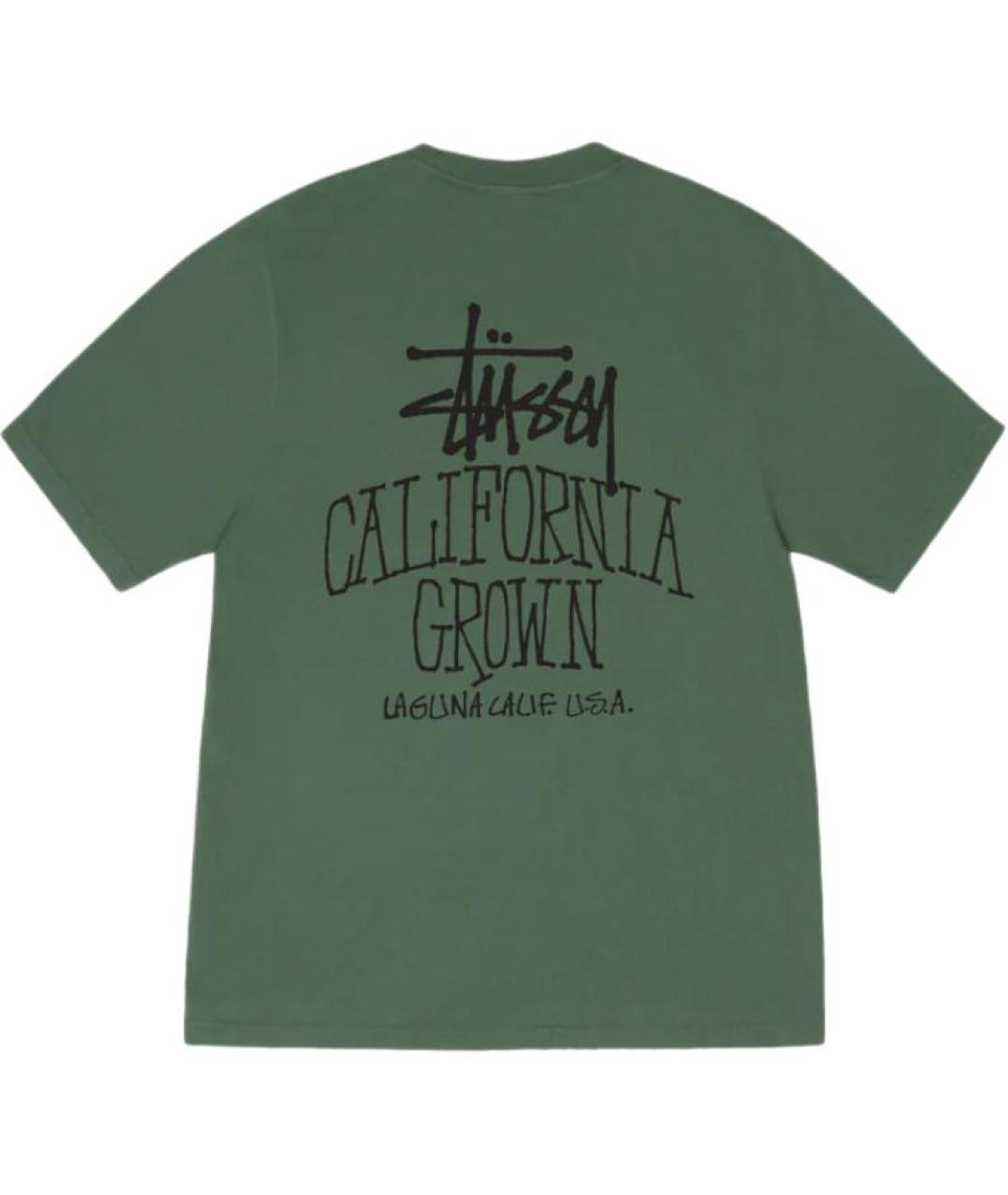 STUSSY Зеленая футболка, фото 2