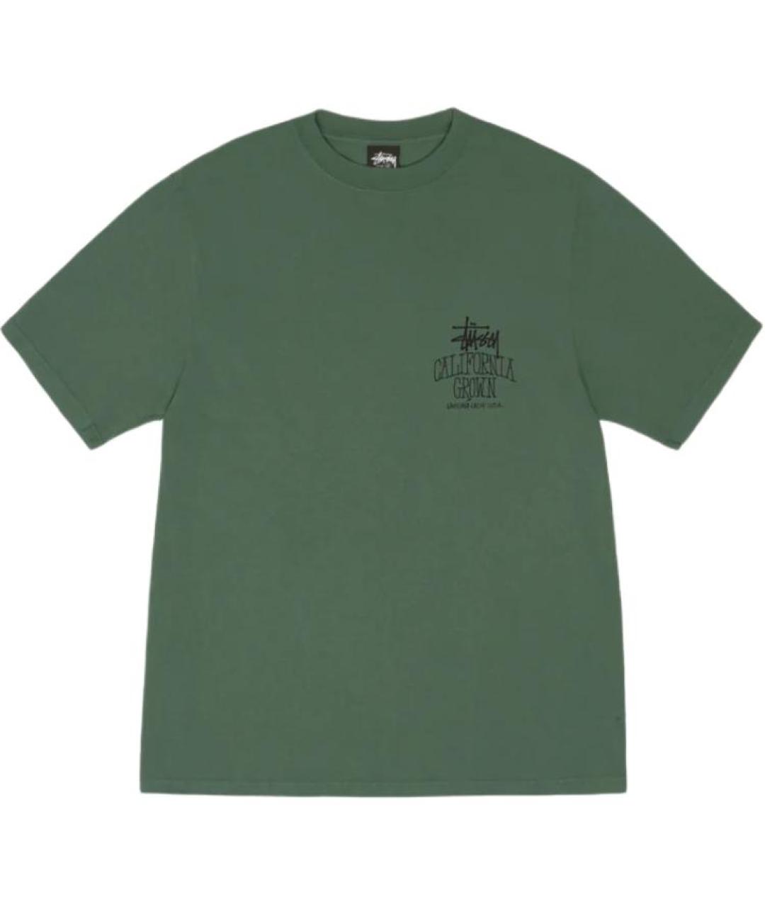 STUSSY Зеленая футболка, фото 1