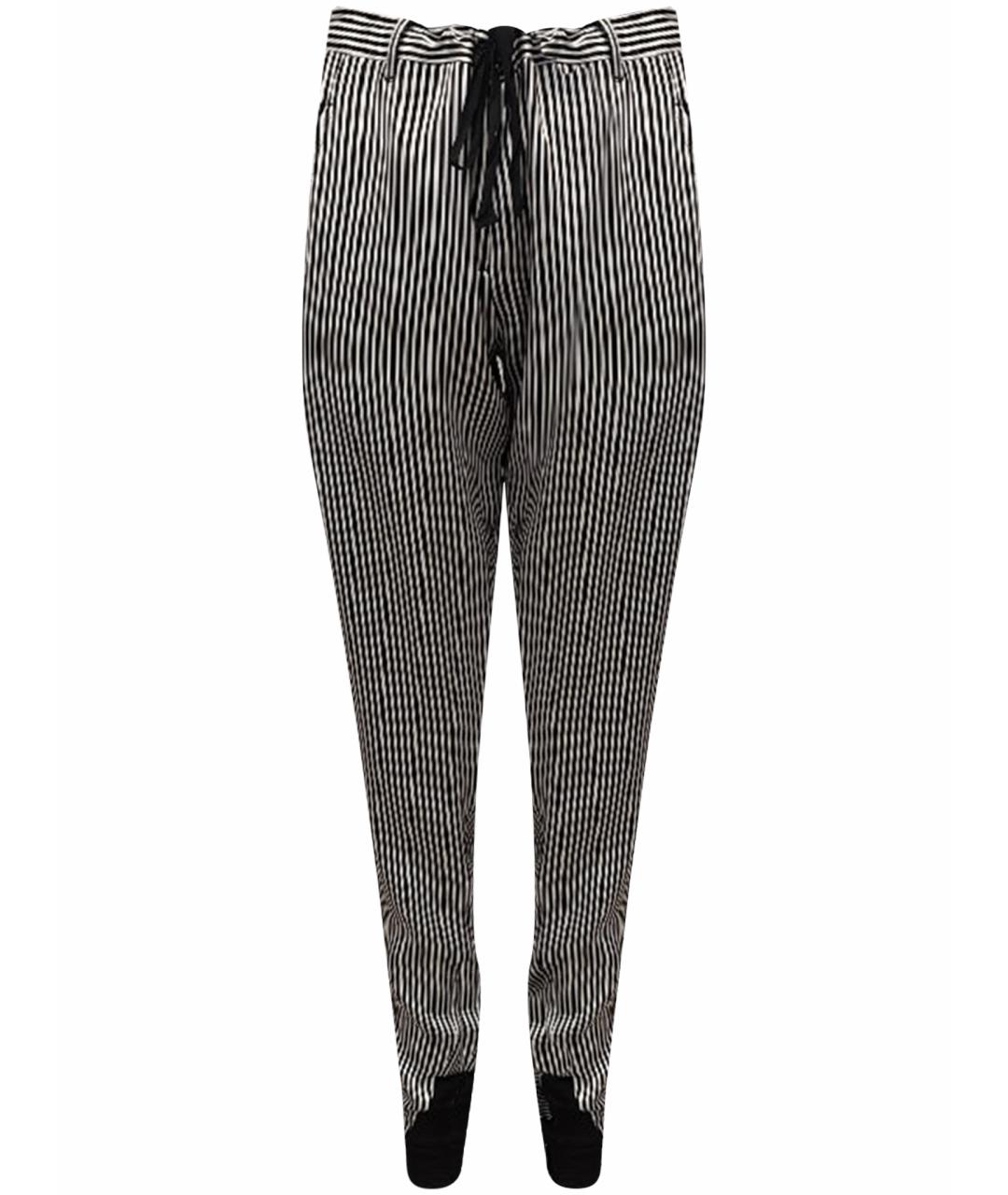 ANN DEMEULEMEESTER Серые шелковые брюки узкие, фото 1