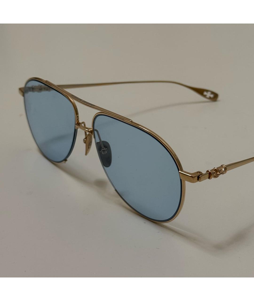 CHROME HEARTS Голубые металлические солнцезащитные очки, фото 5