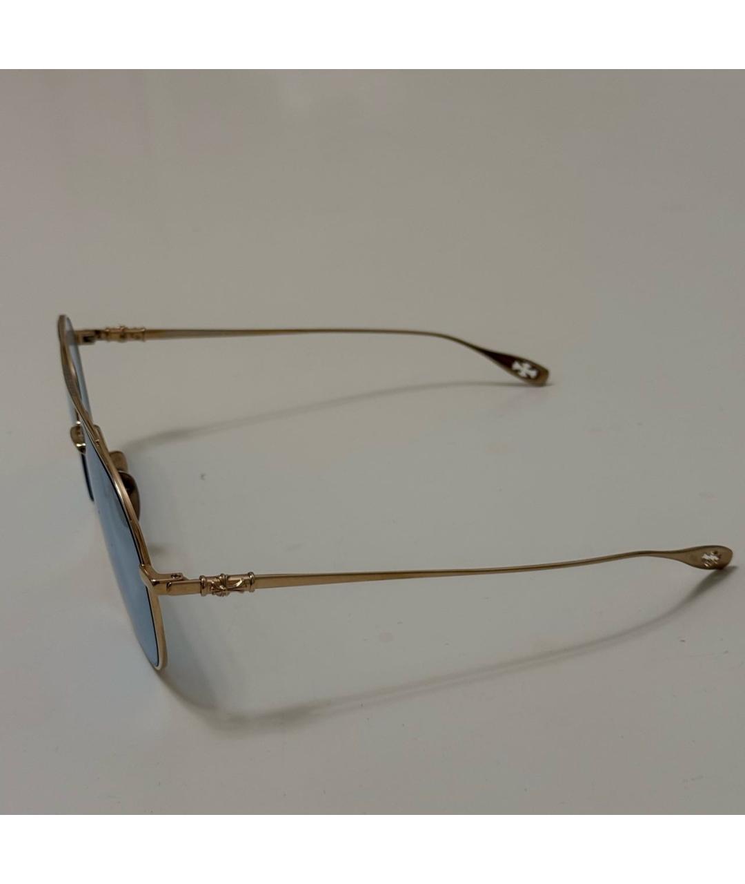 CHROME HEARTS Голубые металлические солнцезащитные очки, фото 4