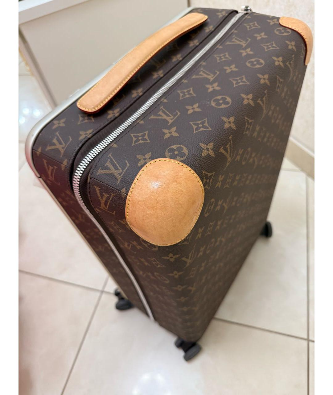 LOUIS VUITTON Коричневый чемодан, фото 2