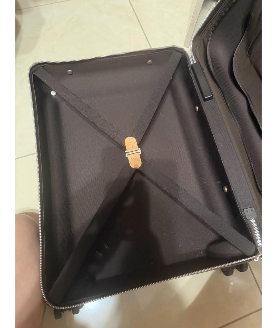 LOUIS VUITTON Коричневый чемодан, фото 6