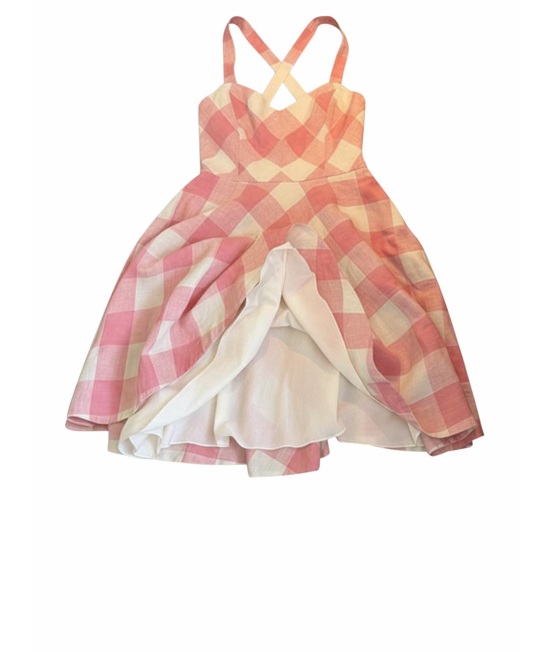 RALPH LAUREN Розовый льняной сарафан, фото 1