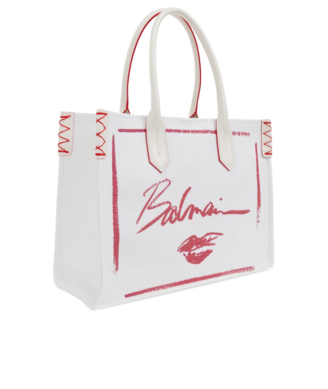 BALMAIN Белая сумка тоут, фото 2