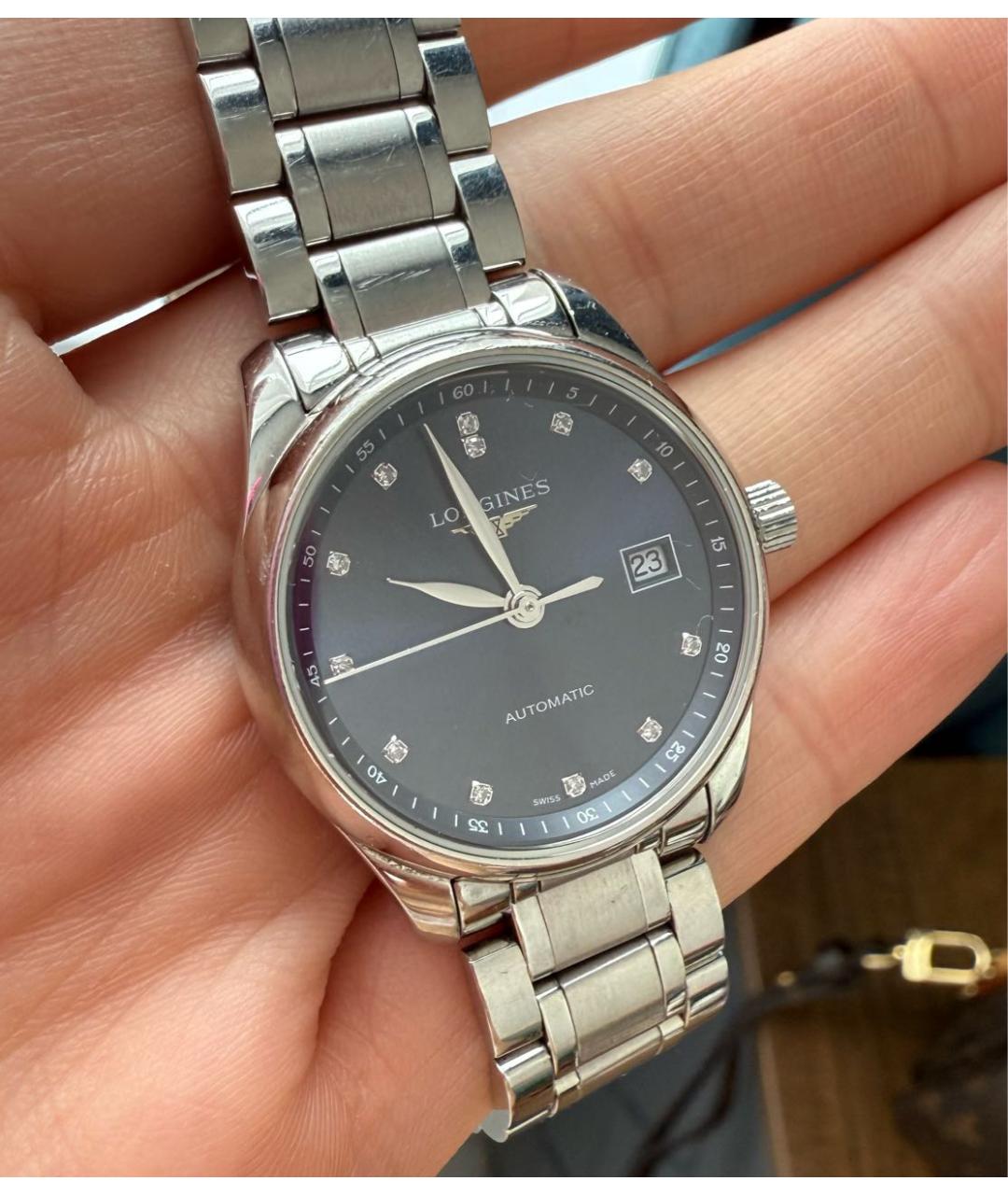 LONGINES Темно-синие часы, фото 9