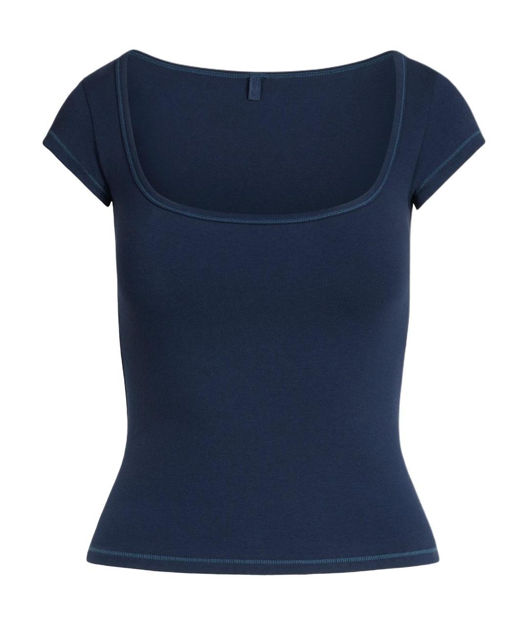 SKIMS Темно-синяя футболка, фото 2