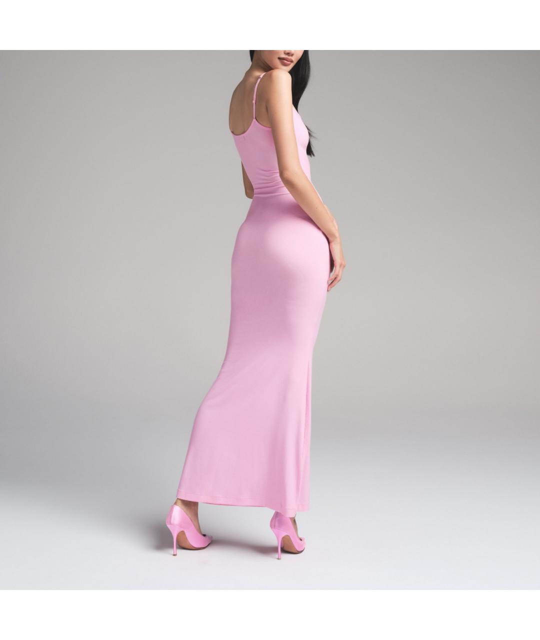 SKIMS Розовое вечернее платье, фото 3