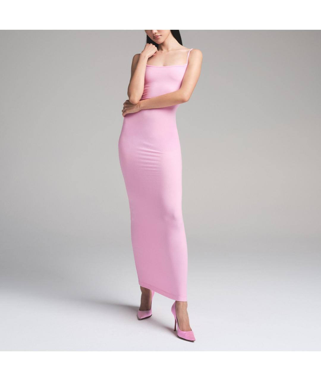 SKIMS Розовое вечернее платье, фото 2