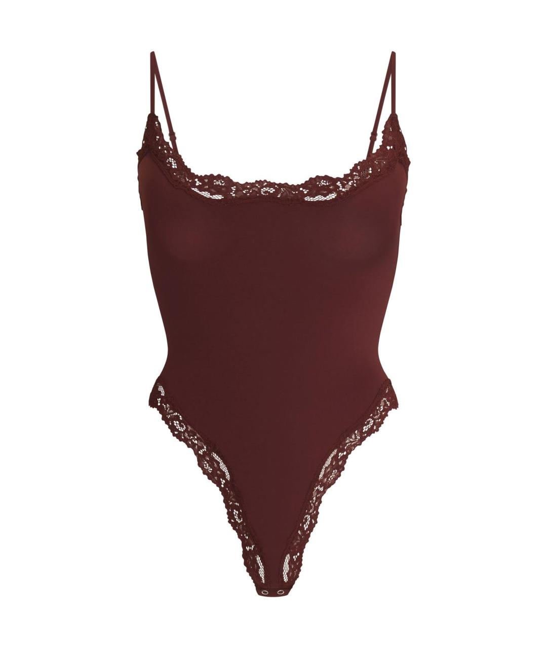 SKIMS Бордовое боди, фото 1