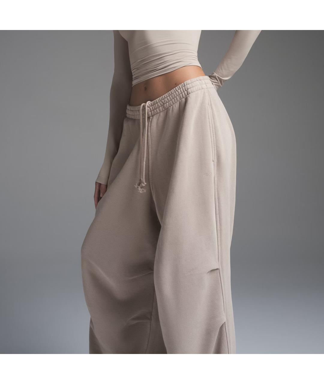 SKIMS Бежевые прямые брюки, фото 4