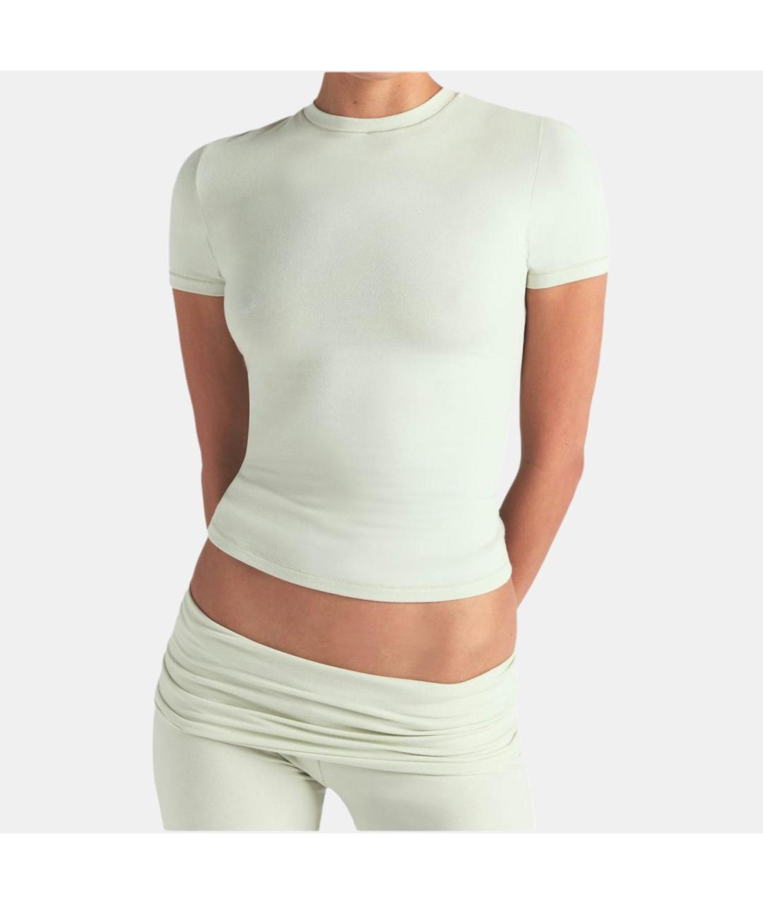 SKIMS Салатовая футболка, фото 4