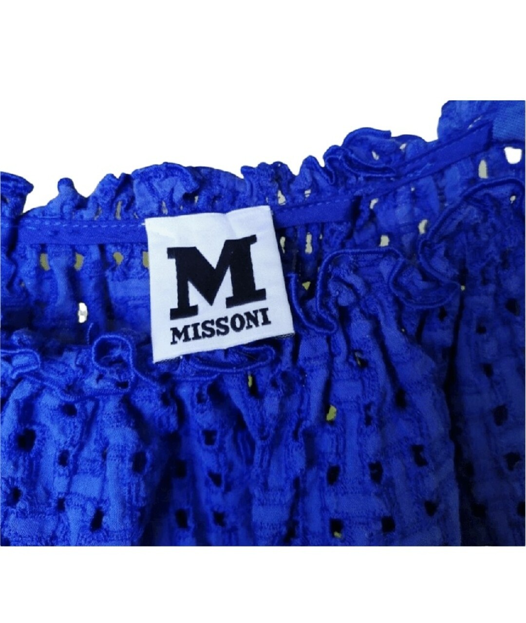 M MISSONI Синяя хлопковая футболка, фото 4