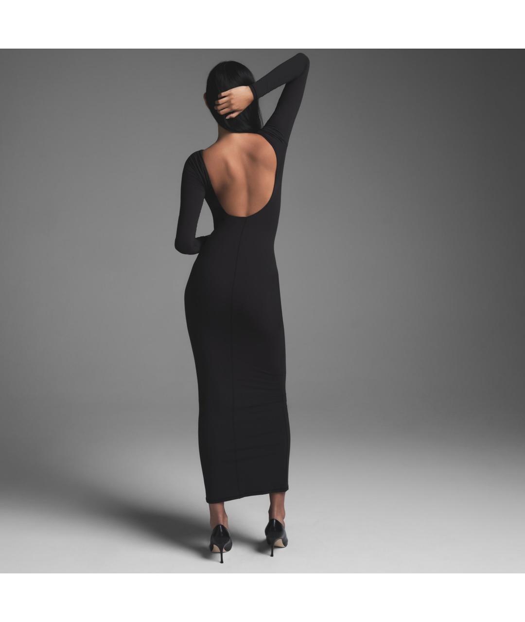 SKIMS Черное вечернее платье, фото 3