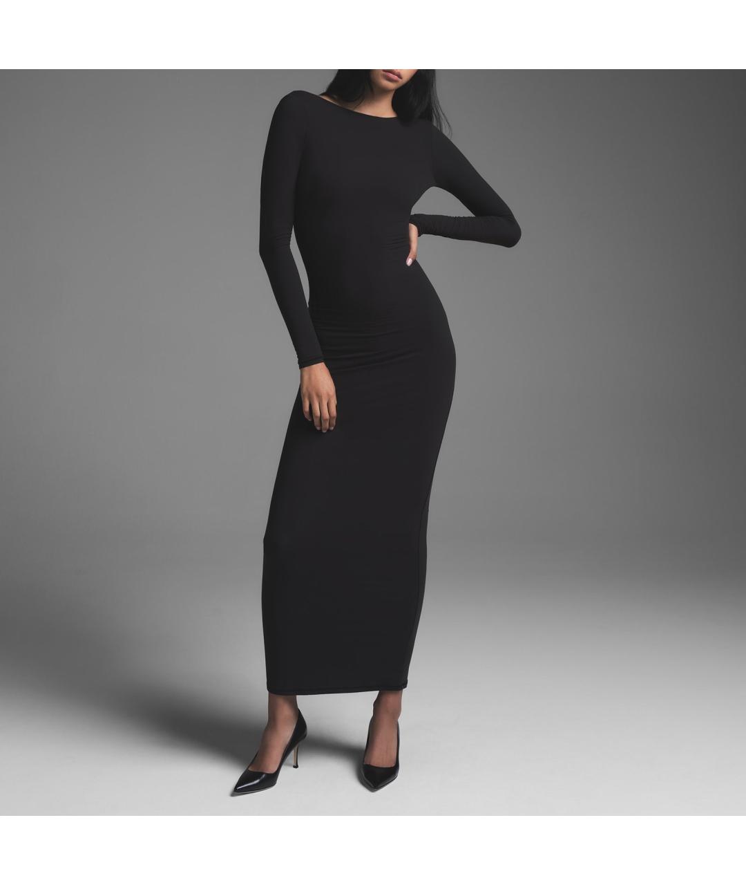 SKIMS Черное вечернее платье, фото 2