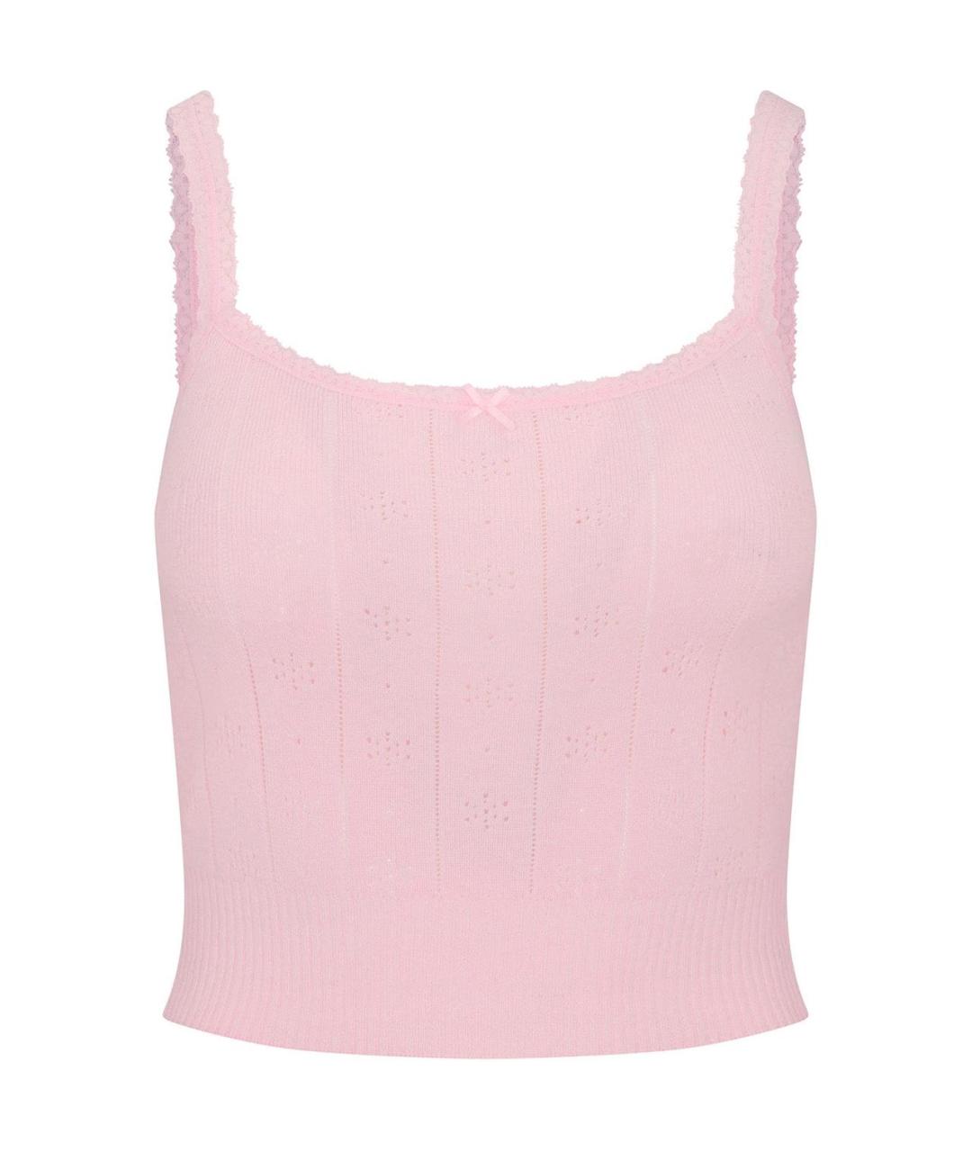 SKIMS Розовая майка, фото 1