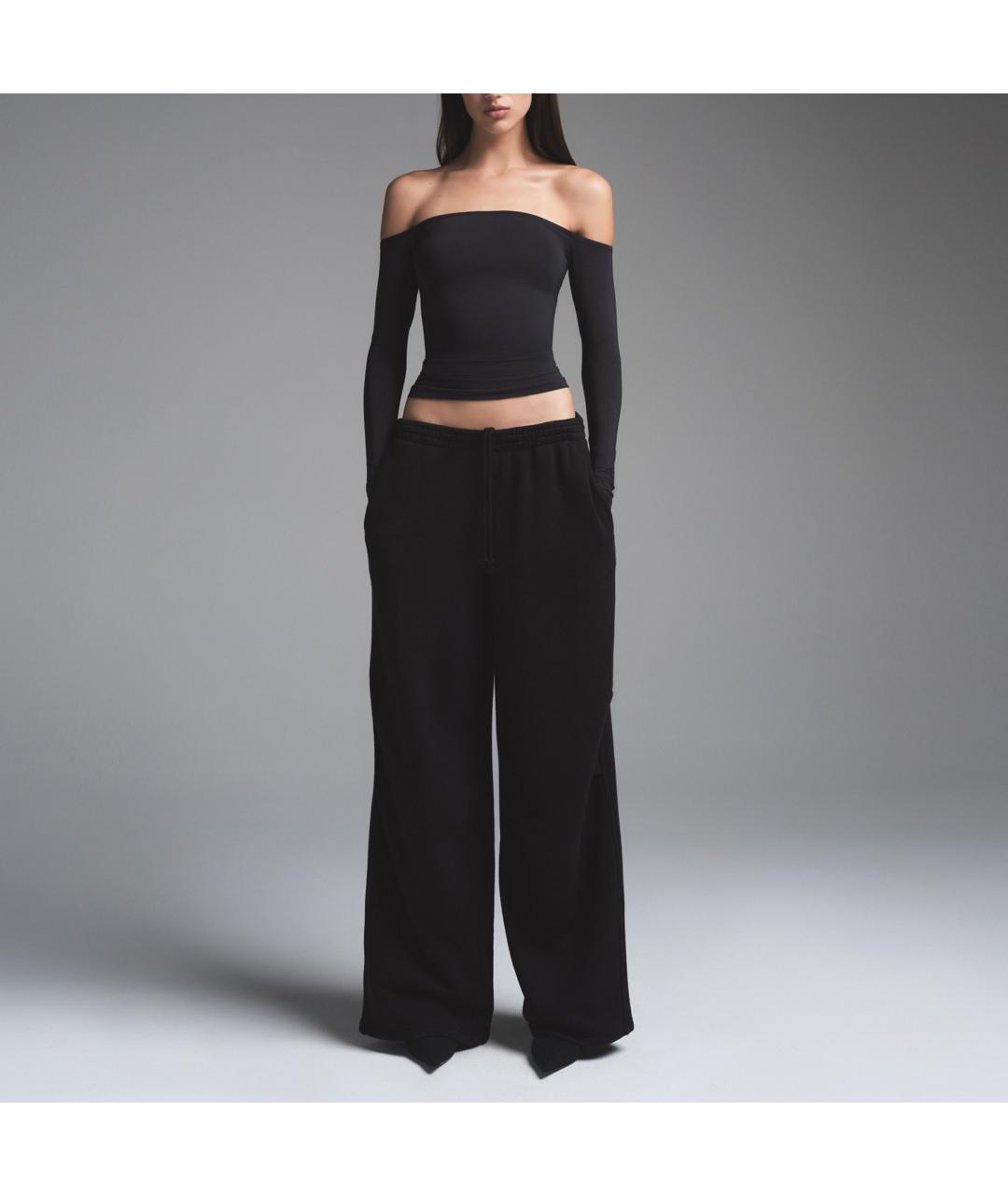 SKIMS Черные прямые брюки, фото 2