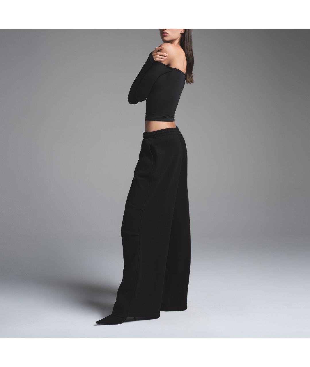 SKIMS Черные прямые брюки, фото 3