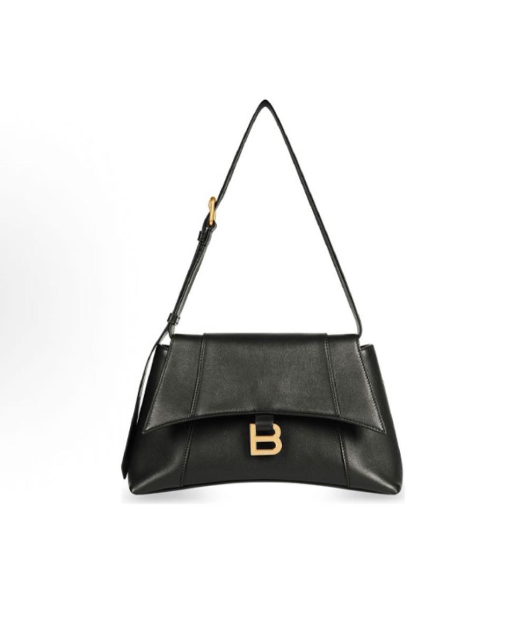 BALENCIAGA Черная кожаная сумка с короткими ручками, фото 5