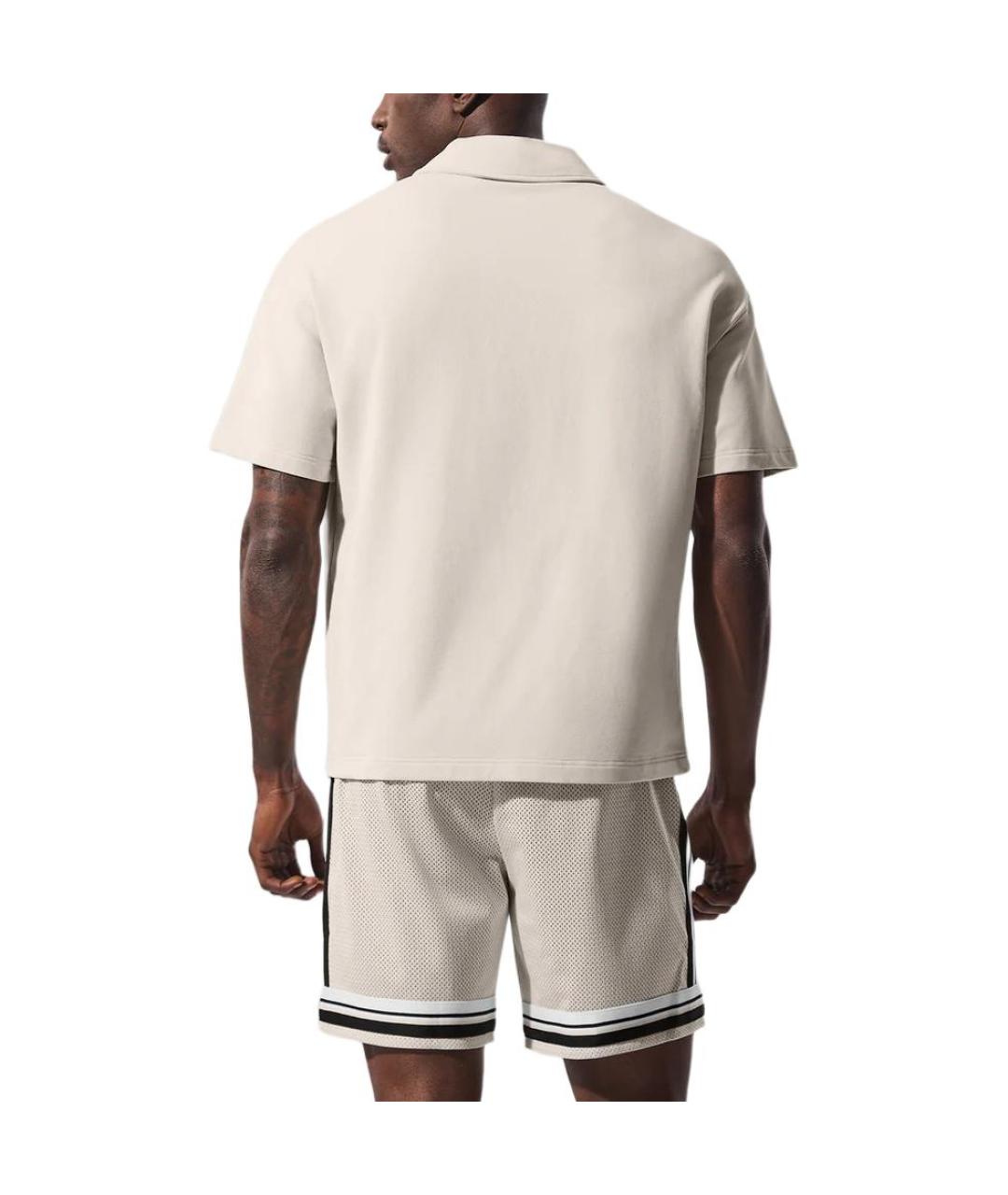 ALO YOGA Белое поло с коротким рукавом, фото 2