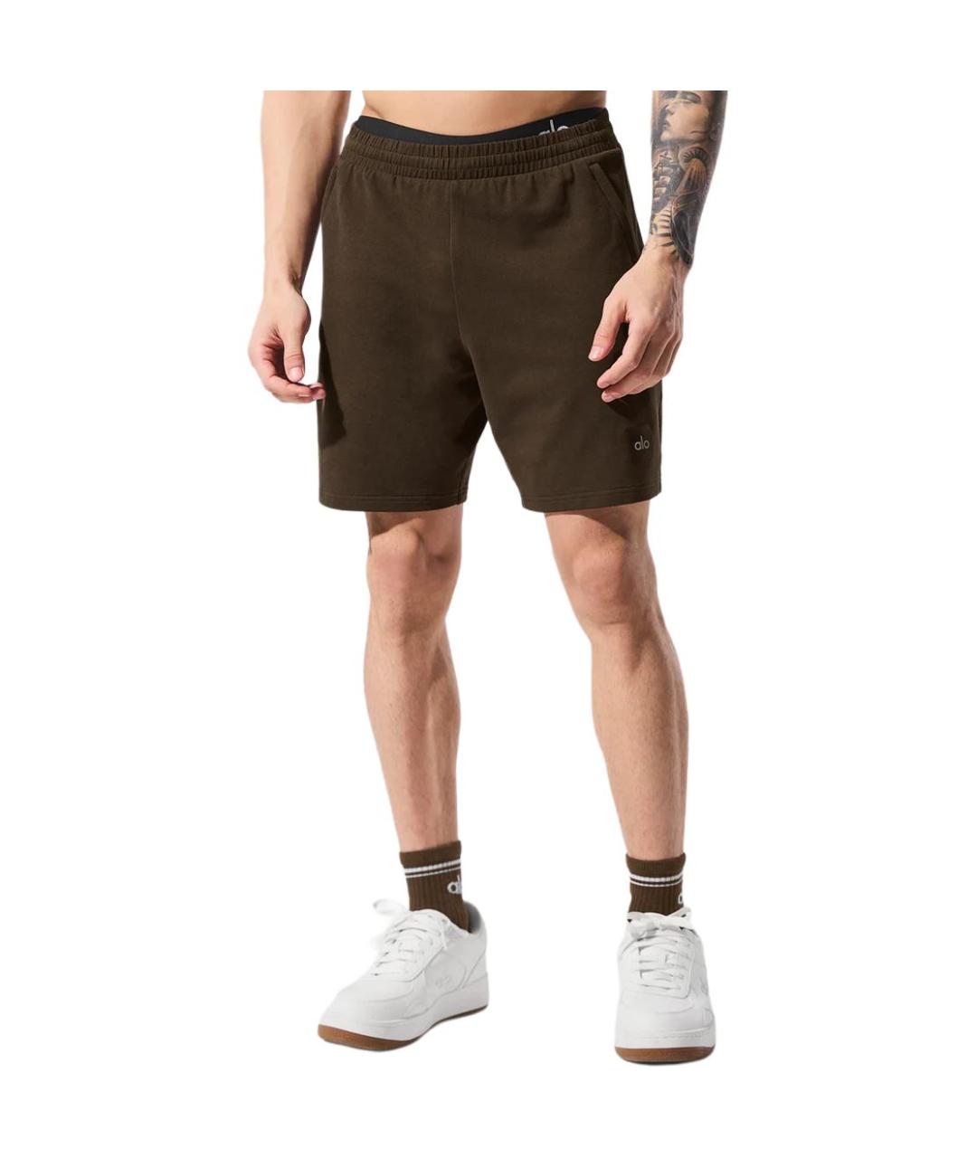 ALO YOGA Коричневые шорты, фото 4