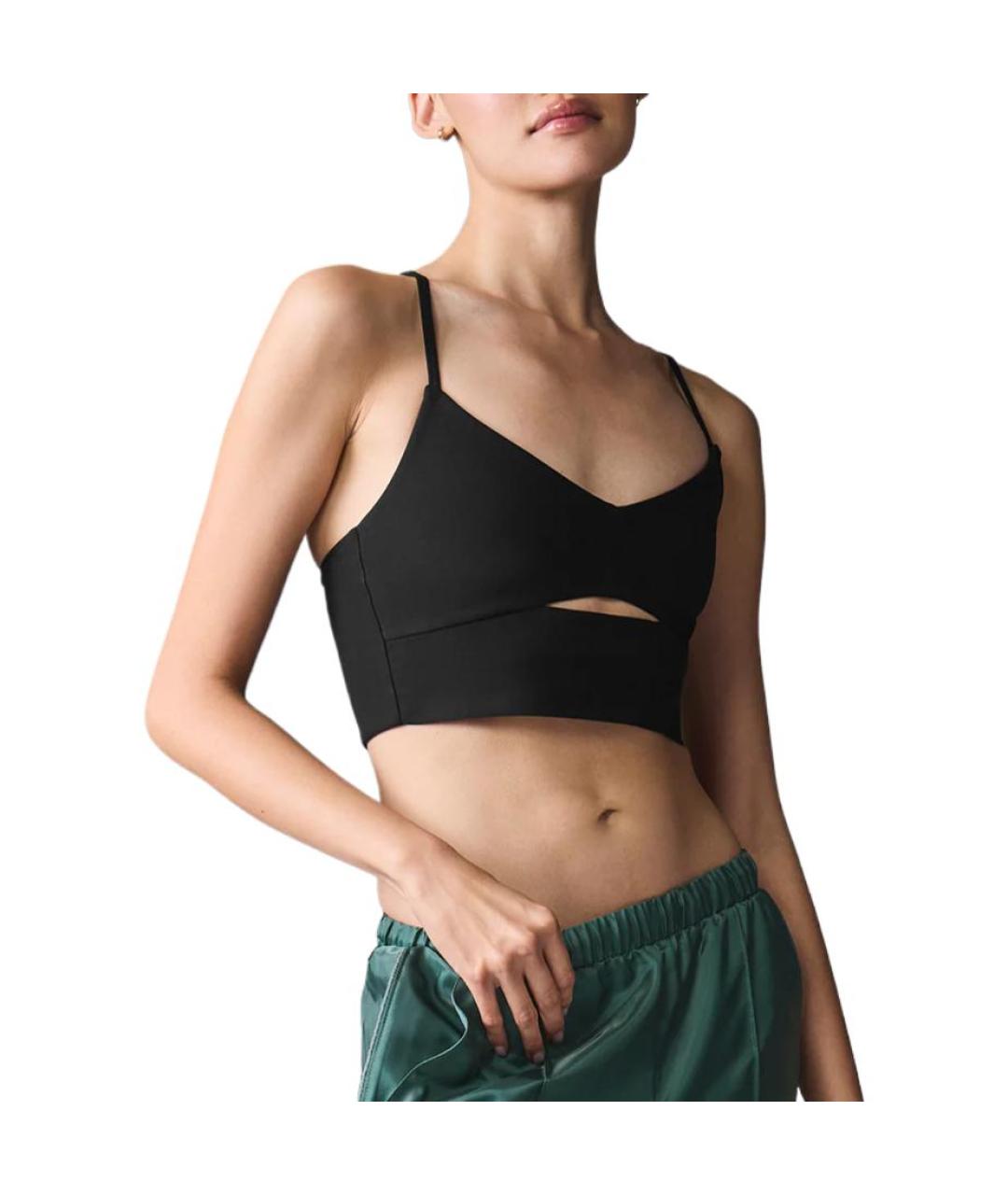 ALO YOGA Черная майка, фото 3