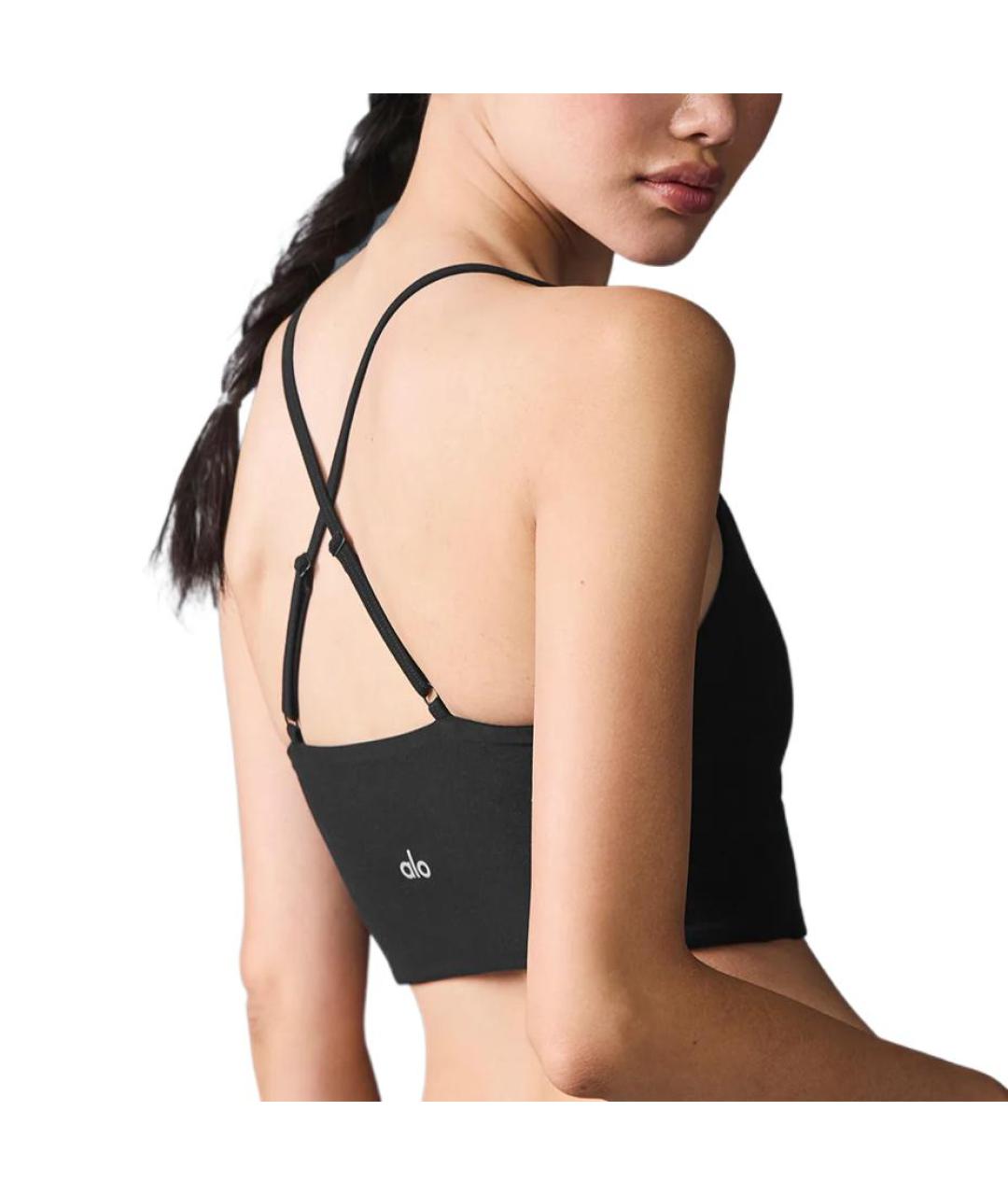 ALO YOGA Черная майка, фото 2