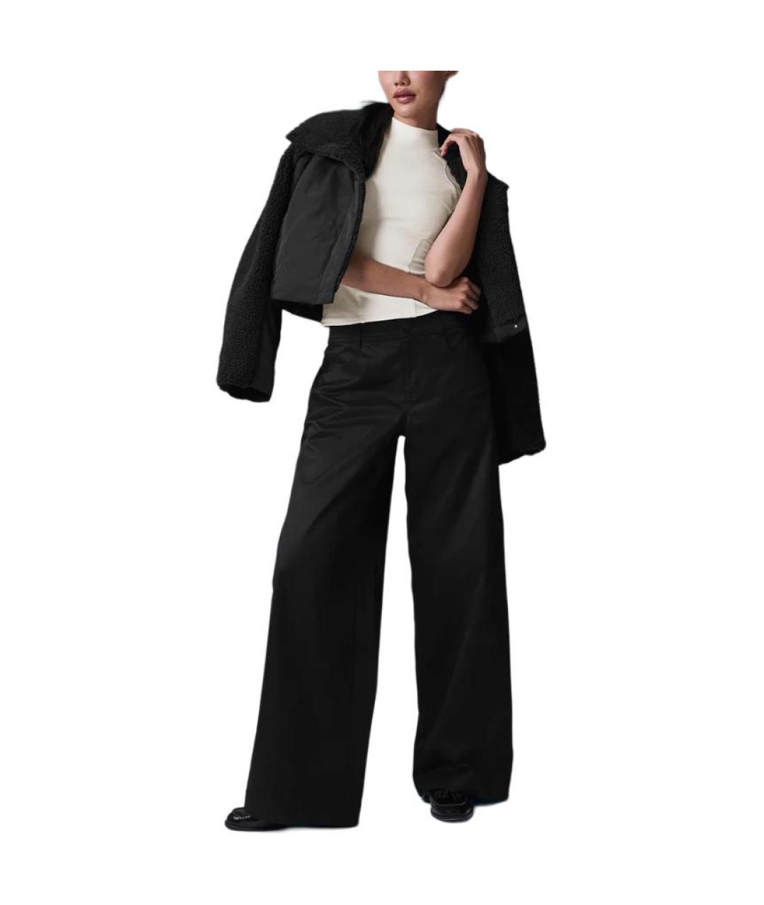 ALO YOGA Черные прямые брюки, фото 3