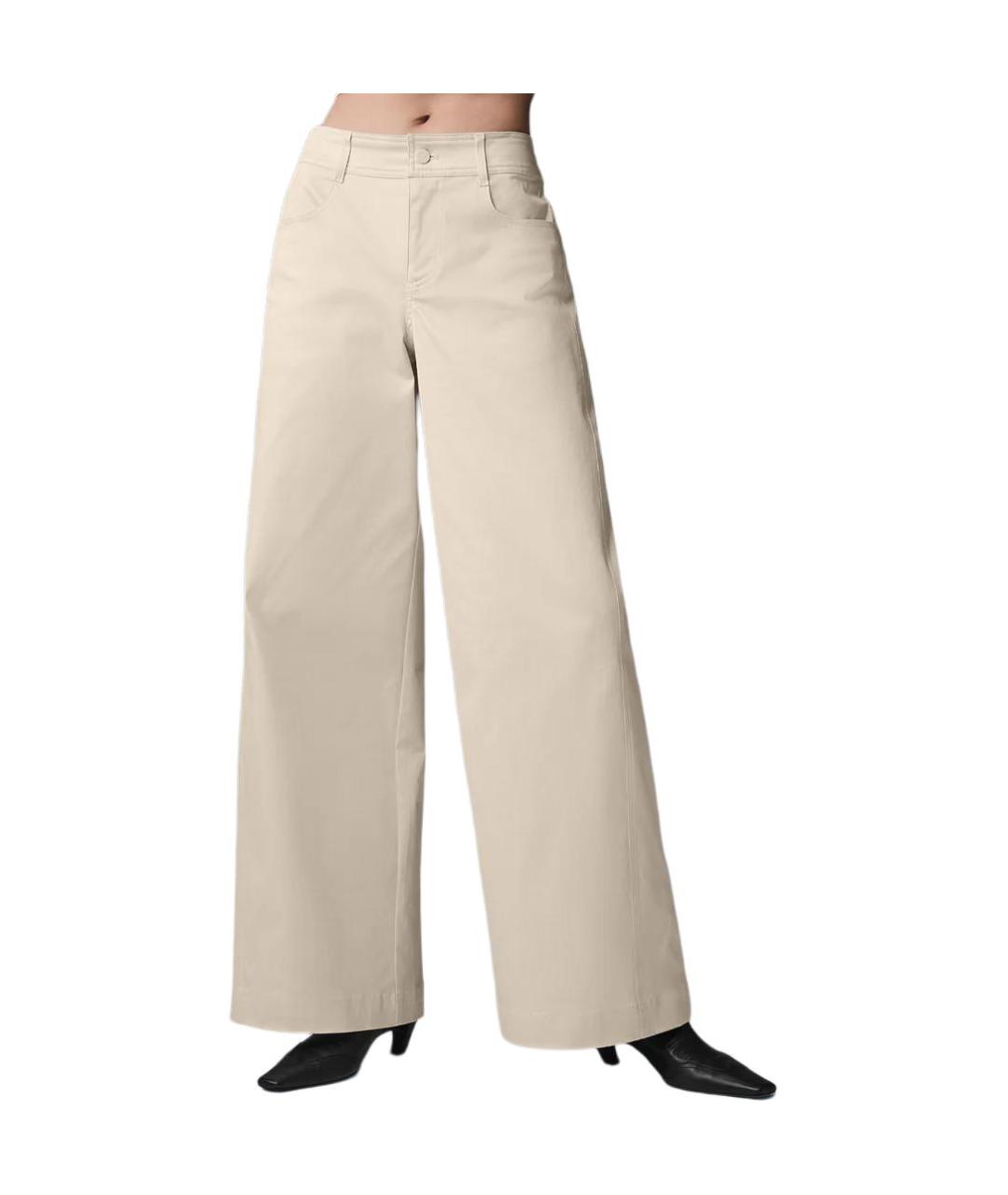 ALO YOGA Бежевые прямые брюки, фото 4