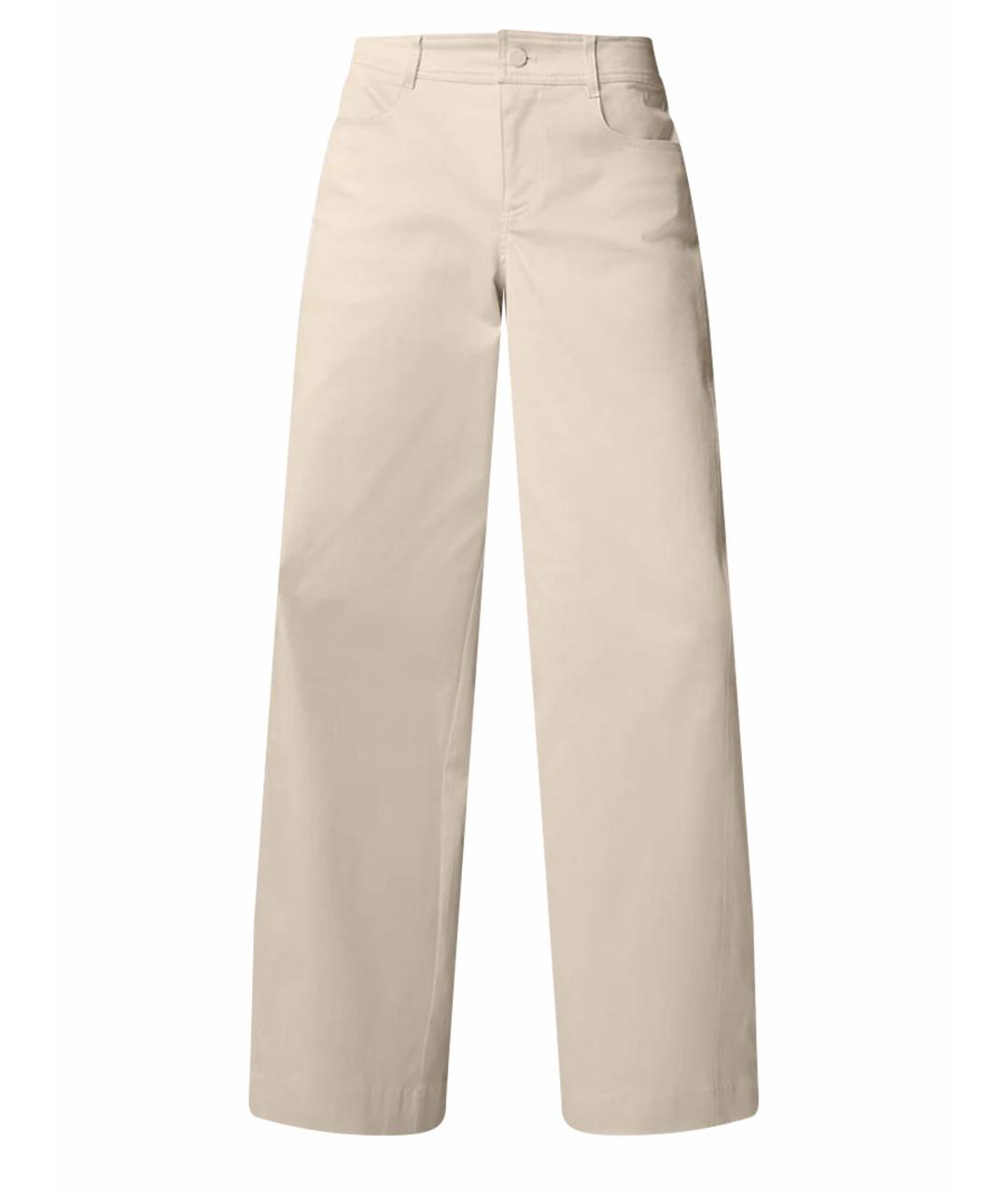 ALO YOGA Бежевые прямые брюки, фото 1